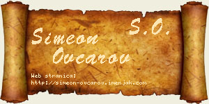 Simeon Ovčarov vizit kartica